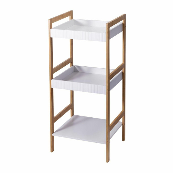Regał łazienkowy bambusowy z 3 półkami h80cm 994462