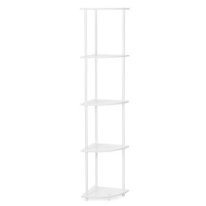 Regał łazienkowy narożny 5 półek loft do łazienki salonu nowoczesny biały 847220 Regał łazienkowy narożny 5 półek loft do łazienki salonu nowoczesny biały 847220