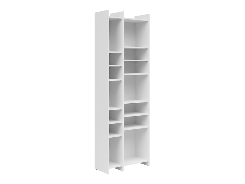 Regał Lenny 60 cm z 12 półkami biały 281853