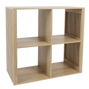 Regał LINEA QUADRO z 4 półkami dąb 69.6×66 cm 994549 Regał LINEA QUADRO z 4 półkami dąb 69.6×66 cm 994549