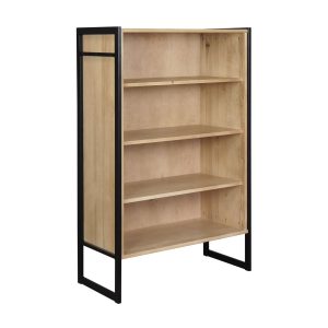 Regał Loft wood III drewniany, 4 półki, kolor dębowy 521742 Regał Loft wood III drewniany, 4 półki, kolor dębowy 521742