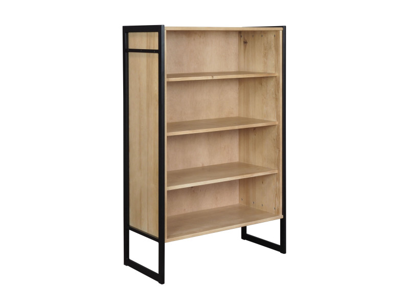 Regał Loft wood III drewniany, 4 półki, kolor dębowy 521742