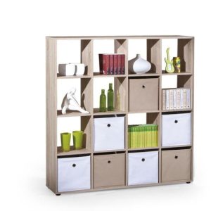 Regał LUINI 16 dąb sonoma 839844 Regał LUINI 16 dąb sonoma 839844