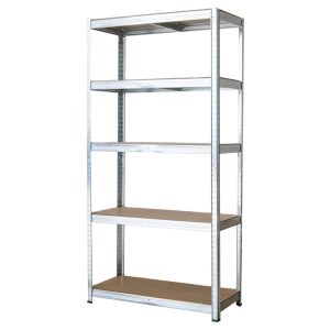 Regał magazynowy 180x90x40 cm metalowy ocynkowany garażowy 875kg 841320 Regał magazynowy 180x90x40 cm metalowy ocynkowany garażowy 875kg 841320