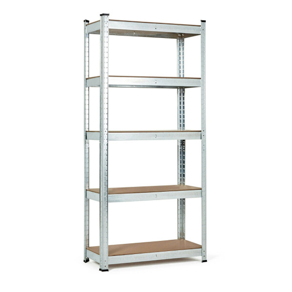 Regał magazynowy 180x90x40 cm stal galwanizowana 5 półek 875 kg ModernHome 663019