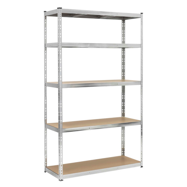 Regał magazynowy 205x120x45 cm 1000 kg 5 półek metalowy garażowy 949065