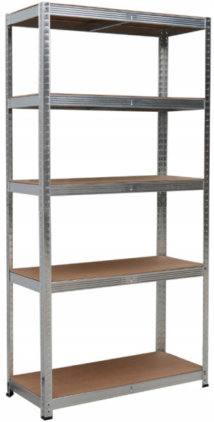 Regał magazynowy metalowy 5 półek wciskany 875kg 150x75x30cm 785207