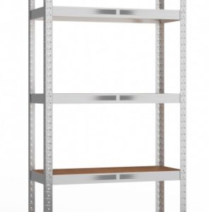 Regał Magazynowy metalowy G7030 MDF Półki 290339 Regał Magazynowy metalowy G7030 MDF Półki 290339