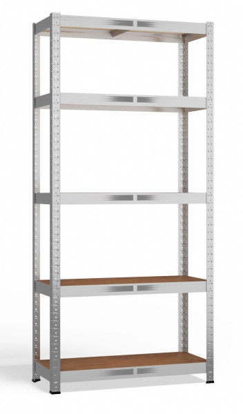 Regał Magazynowy metalowy G7030 MDF Półki 290339