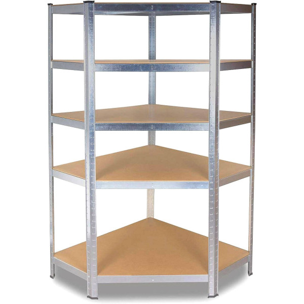 Regał magazynowy narożny metalowy GC9030 MDF 875kg 290347