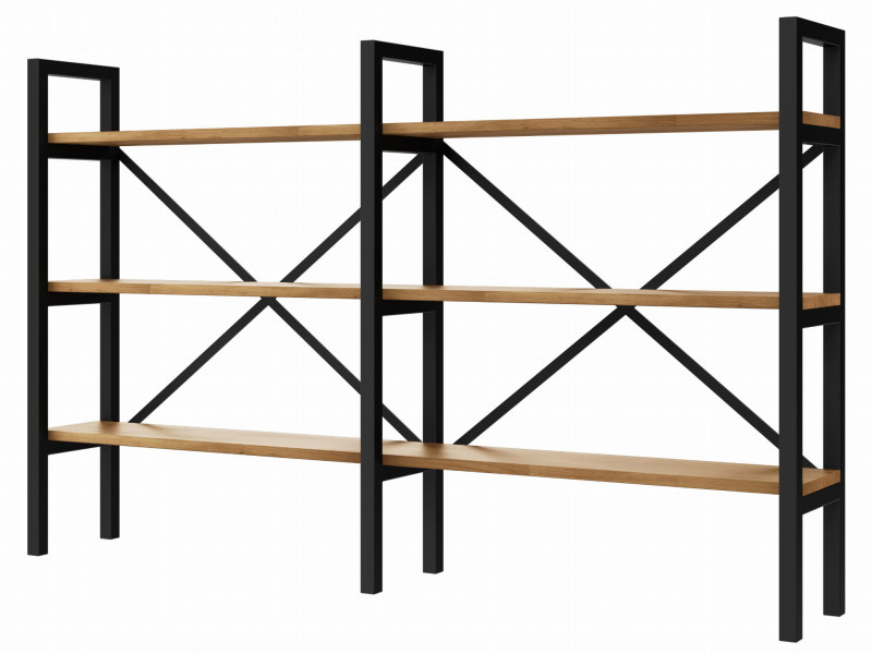 Regał Medium Industrial Loft na książki D3+R 100x200x40 cm 143532