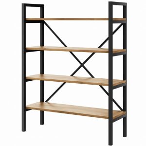 Regał Medium Industrial Loft na książki D4 130x100x30 cm 135557 Regał Medium Industrial Loft na książki D4 130x100x30 cm 135557