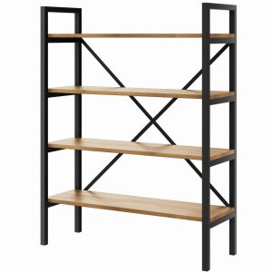 Regał Medium Industrial Loft na książki D4 130x80x30 cm 202208