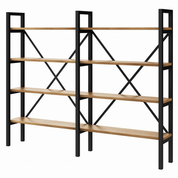 Regał Medium Industrial Loft na książki D4+R 130x200x30 cm 143534