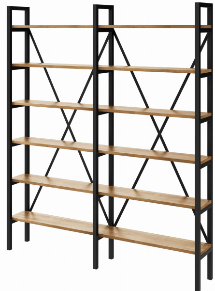 Regał Medium Industrial Loft na książki D6+R 190x180x40 cm 143567