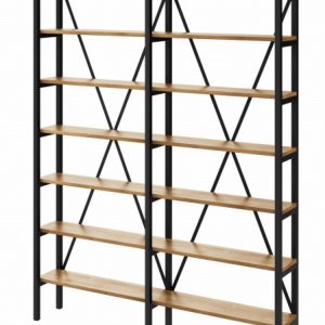 Regał Medium Industrial Loft na książki D7+R 220x160x20 cm 143497 Regał Medium Industrial Loft na książki D7+R 220x160x20 cm 143497