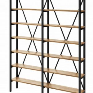 Regał Medium Industrial Loft na książki D7+R 220x160x40 cm 143524 Regał Medium Industrial Loft na książki D7+R 220x160x40 cm 143524