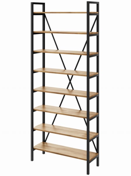 Regał Medium Industrial Loft na książki D8 245x140x30 cm 135569