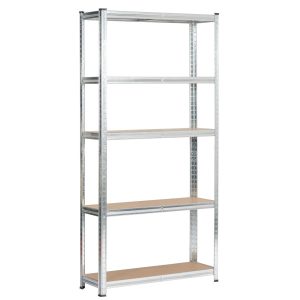 Regał metalowy garażowy srebrny 90x30x180 cm 353384 Regał metalowy garażowy srebrny 90x30x180 cm 353384