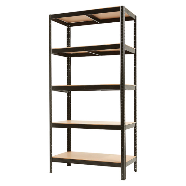 Regał metalowy magazynowy 180x90x40 cm 875 kg czarny garażowy 841319