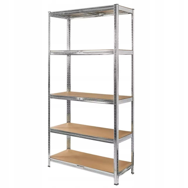 Regał Metalowy Magazynowy 205X100X40 Cm 2W1 5 Półek Garażowy 875Kg Mega-M 734977