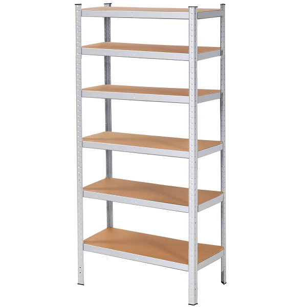 Regał metalowy magazynowy 6 półek 225x110x50 cm 900 kg do garażu, piwnicy 661380