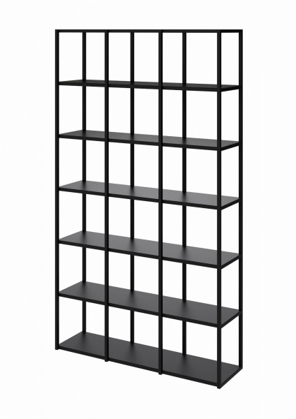 Regał metalowy STEEL BOX 212x120x30/34 Loft na książki i segregatory LOFT 518242