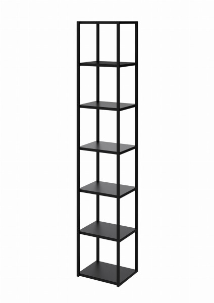 Regał metalowy STEEL BOX 212x40x30/34 Loft na książki i segregatory LOFT 518243