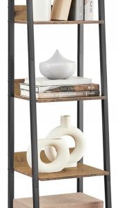 Regał metalowy stojący artisan-czarny ze stalową ramą biurowy szafka półka 940530 Regał metalowy stojący artisan-czarny ze stalową ramą biurowy szafka półka 940530