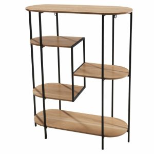 Regał metalowy z półkami Mdf 77x30x95,9 cm 994550 Regał metalowy z półkami Mdf 77x30x95,9 cm 994550