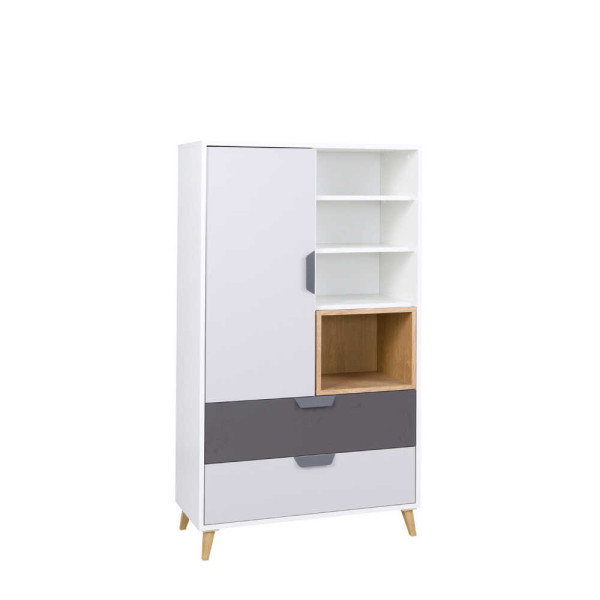 Regał młodzieżowy z szufladami 80 cm JORK 726356