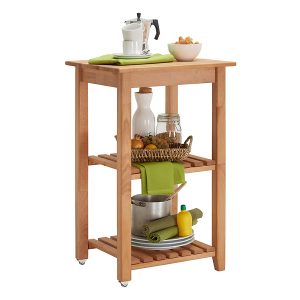 Regał mobilny Lexa 53 cm bukowy 804693 Regał mobilny Lexa 53 cm bukowy 804693