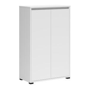 Regał na buty Fil 70 cm z 2 drzwiami biały 1071900 Regał na buty Fil 70 cm z 2 drzwiami biały 1071900