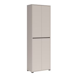 Regał na buty Fil 70 cm z 4 drzwiami kaszmir 1071898 Regał na buty Fil 70 cm z 4 drzwiami kaszmir 1071898