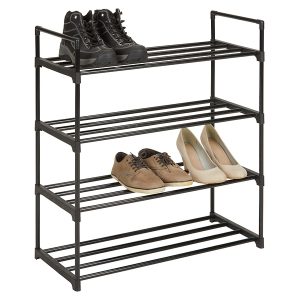 Regał na buty Jane 65 cm z 4 półkami czarny 714115 Regał na buty Jane 65 cm z 4 półkami czarny 714115