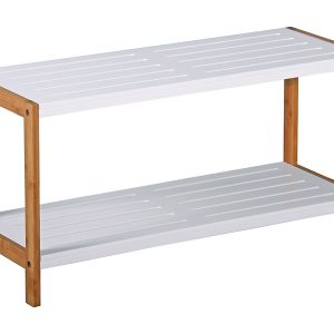 Regał na buty Jenny II 70 cm bambus/biały 728781 Regał na buty Jenny II 70 cm bambus/biały 728781