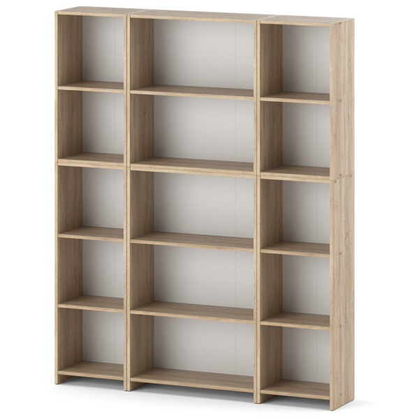 Regał na książki 150cm półki segregatory biuro salon sonoma 374269