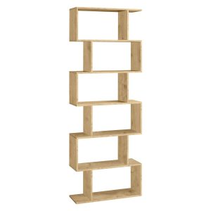 Regał na książki 6 półek 190 cm dąb artisan nowoczesny 1008376 Regał na książki 6 półek 190 cm dąb artisan nowoczesny 1008376