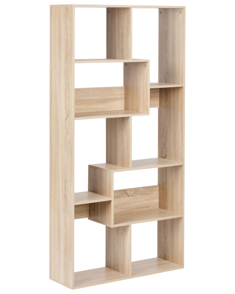 Regał na książki 6 półek CHATEH 180 cm Jasnobrązowy 748092