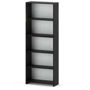 Regał na książki 70cm pella słupek szafka półka czarny mat 374277 Regał na książki 70cm pella słupek szafka półka czarny mat 374277