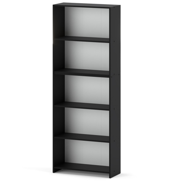 Regał na książki 70cm pella słupek szafka półka czarny mat 374277