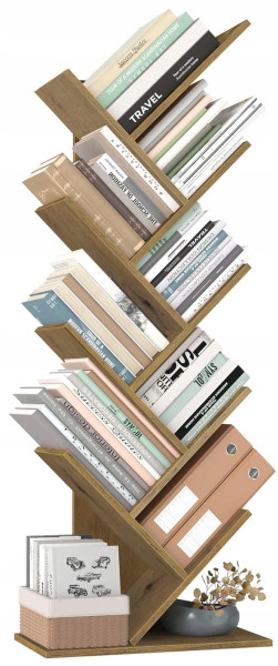 Regał na książki artisan choinka biblioteka półka szafka w kształcie drzewa 795609