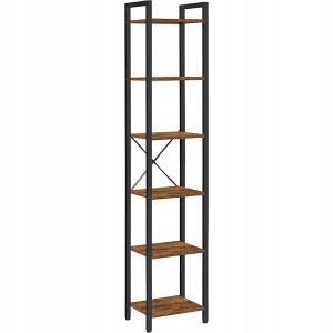 Regał na książki biblioteczka wąski wysoki industrial loft 430747 Regał na książki biblioteczka wąski wysoki industrial loft 430747