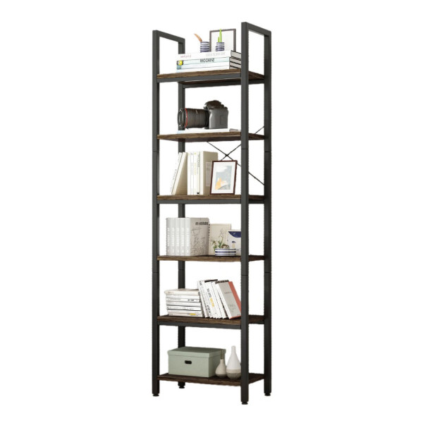 Regał na książki biblioteczka wąski wysoki loft industrial słupek vintage 691633