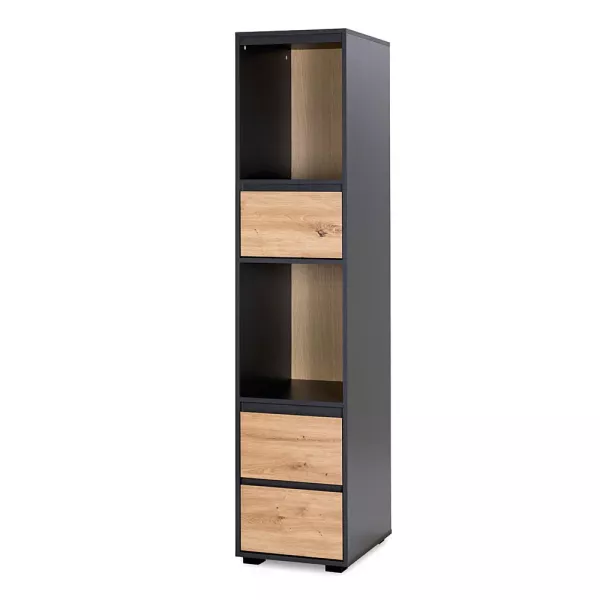 Regał na książki DALIA antracyt/dąb 736792