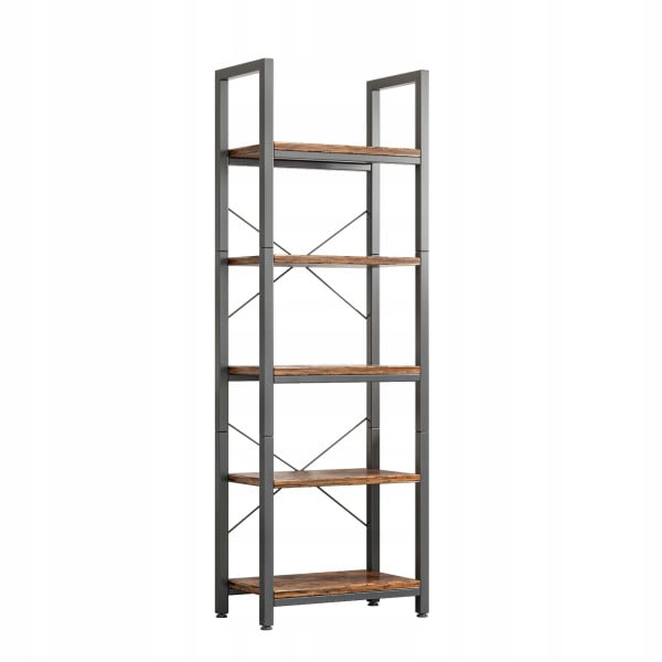 Regał na książki drabinka wysoki industrialny 154 cm 414882
