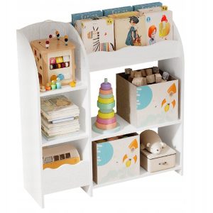 Regał na książki / gazety / zabawki – loft – 100 cm 899578