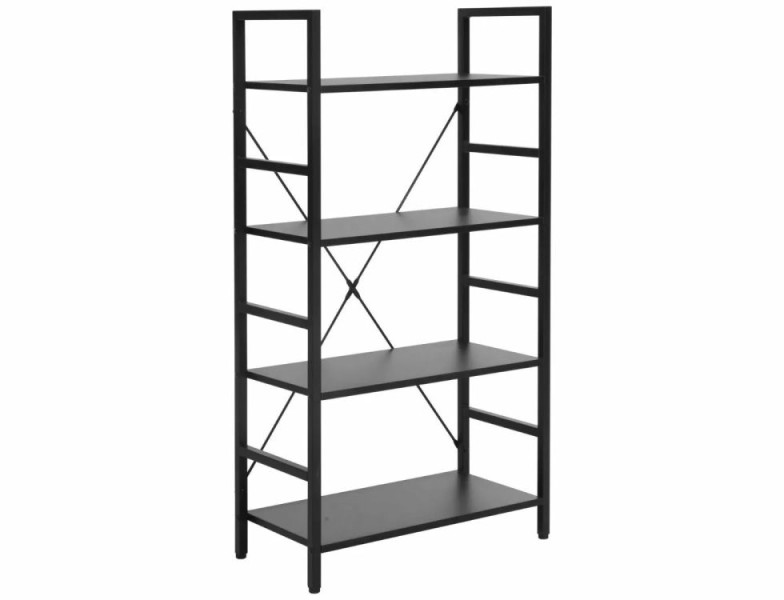 Regał na książki LOFT R4 czarny/czarny mat 840981
