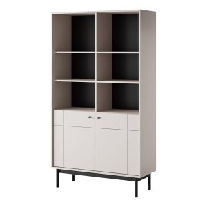 Regał na książki na wysokich nogach do salonu PANDA Cashmere 318275 Regał na książki na wysokich nogach do salonu PANDA Cashmere 318275
