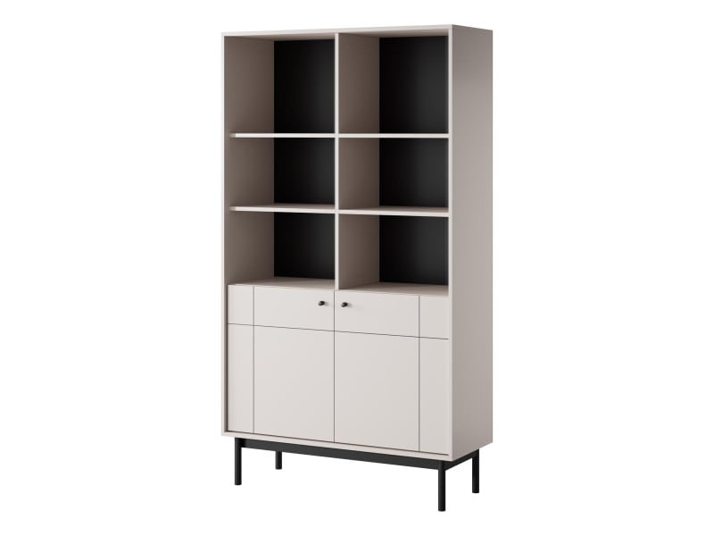 Regał na książki na wysokich nogach do salonu PANDA Cashmere 318275